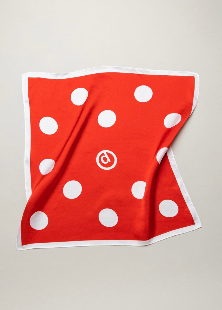 apple silk scarf